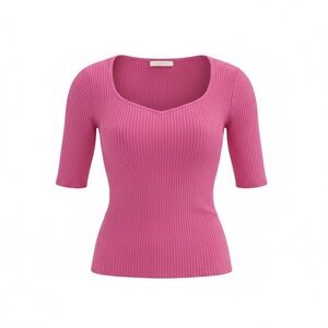 Citizens Of Humanity Pink Ribbed Blouse